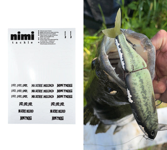 Nimi Tackle Swimbait Tracers White Reflective