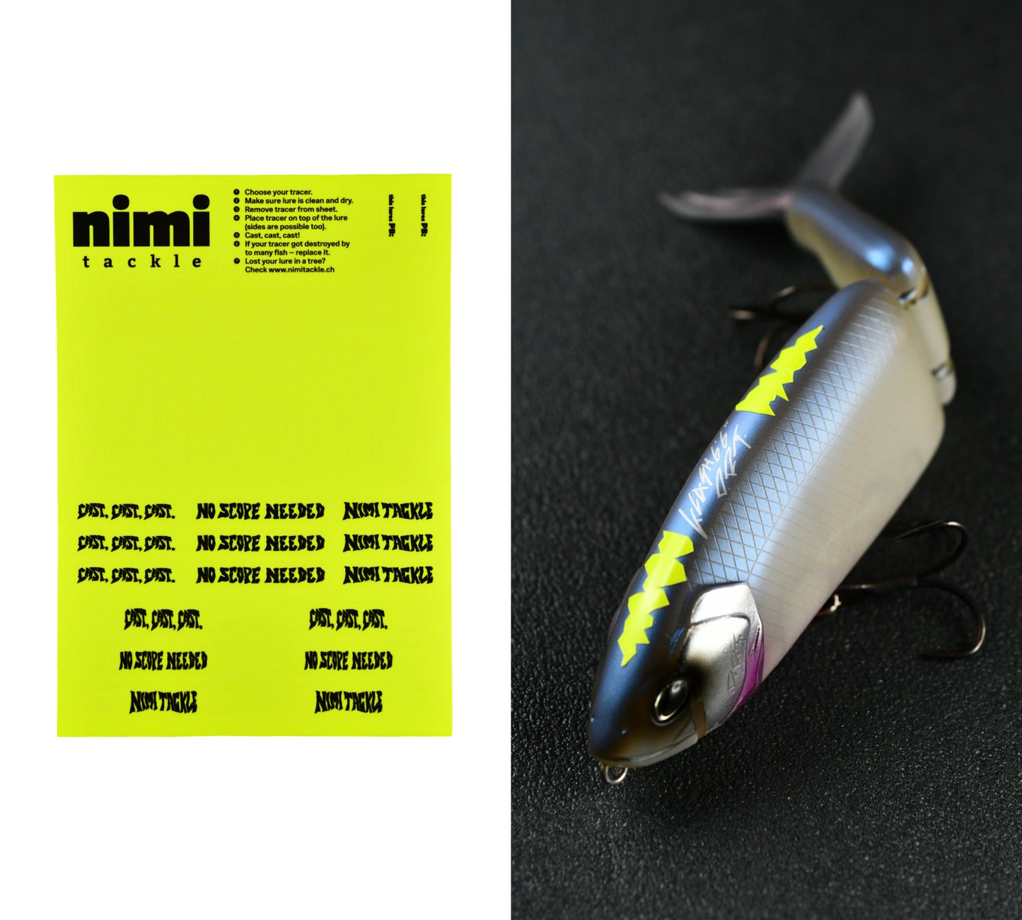 Nimi Tackle Swimbait Tracers Yellow